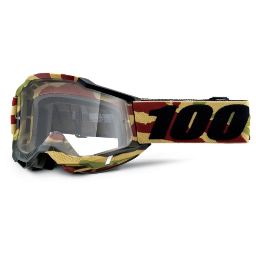 100% Accuri 2 Goggle Camo + Clear Lens