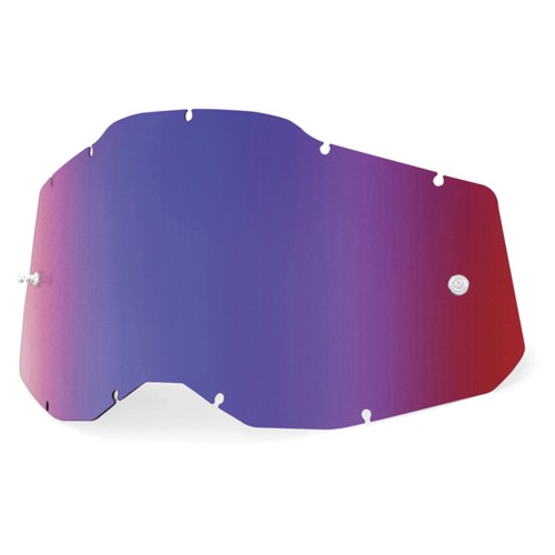 100% Racecraft 2, Accuri 2 & Strata 2 Lens Mirror Red/Blue