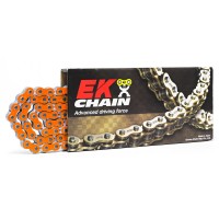 EK Chains 420 Heavy Duty Motocross Chain Orange - 136 Link