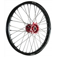 XTech Wheel Rim Front (1.40 X 17) Black Rim/Red Hub/Silver Spokes
