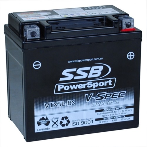 SSB 12V V-Spec High Performance AGM Battery - VTX5L-BS