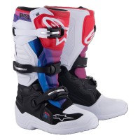 Alpinestars Tech 7S Boots Youth White/Black/Rainbow