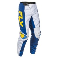 Fly Racing 2025 F-16 MX Pants White/Dark Blue/Yellow