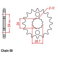 RK Front Steel Sprocket (530)
