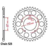 RK Rear Steel Sprocket (525)