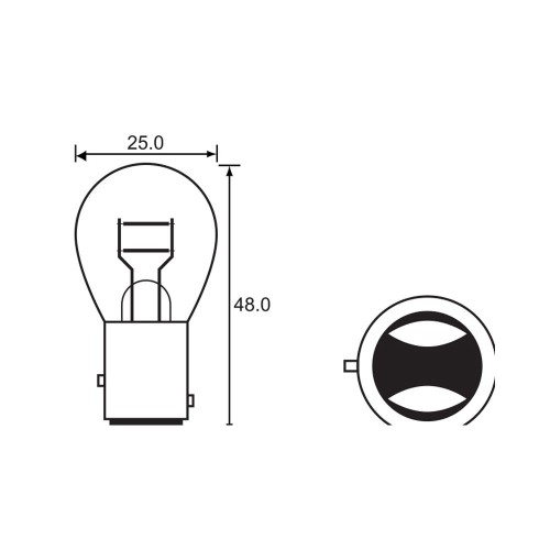 Bulb - Stop Tail -  12V 21/5W BAY15D