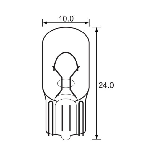Bulb - Wedge Type - 12V 1.5W T10 A0947