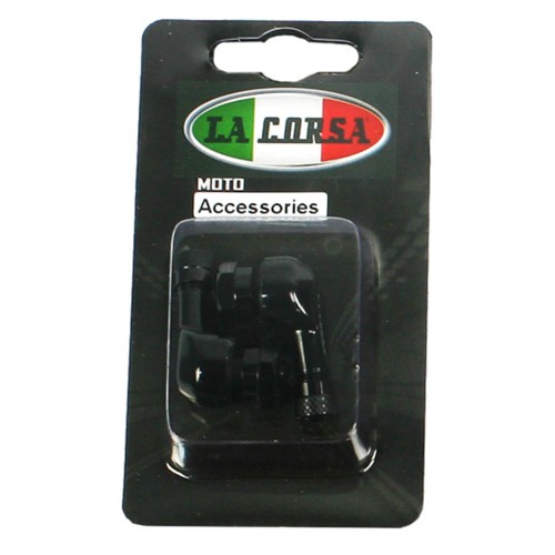 La Corsa Tubeless Valve Stem Black 8.3mm (Pair)