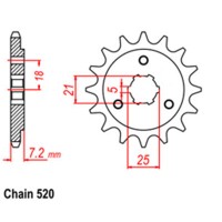 RK Front Steel Sprocket (520)