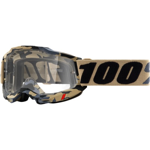 100% Accuri 2 Goggle Tarmac + Clear Lens