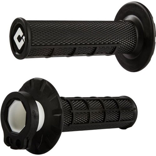 ODI MX Half Waffle Lock On Grip Black - 2T / 4T