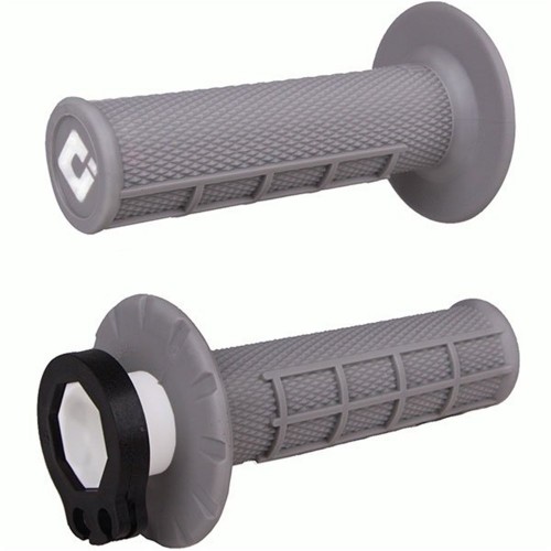 ODI MX Half Waffle Lock On Grip Grey (Soft) 2T / 4T