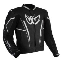 Berik Monza Leather Jacket Black/White