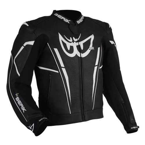 Berik Monza Leather Jacket Black/White