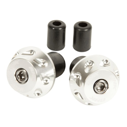 RHK Silver Lightweight Handlebar Bar Ends