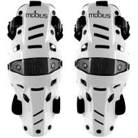 Mobius X8H Hybrid White/Black Knee Guards