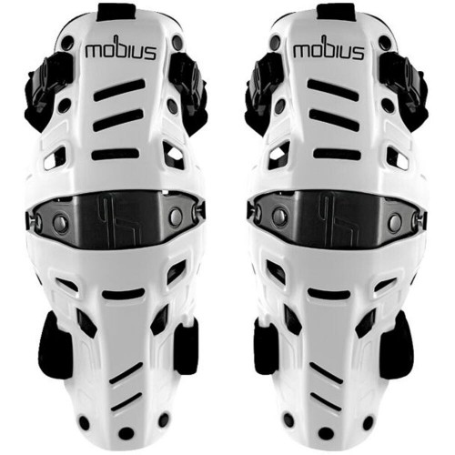 Mobius X8H Hybrid White/Black Knee Guards