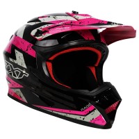 RXT Sector Rage Gloss Black/Magenta Helmet