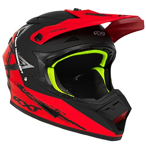 RXT Sector Wrath Matt Black/Red Helmet