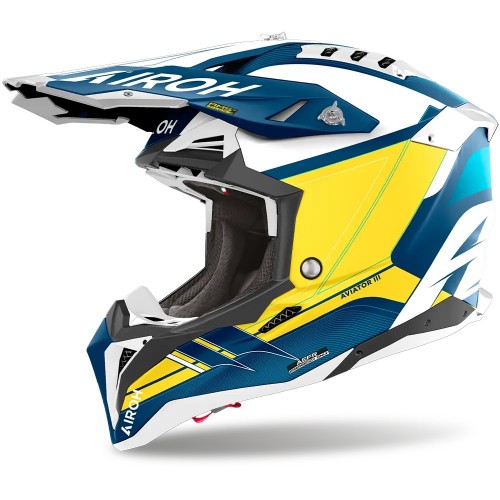 AIROH Aviator 3 Saber Blue Matt Helmet