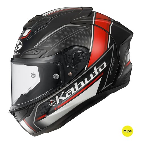 KABUTO F17 GP MIPS Forte Flat Black/ Red