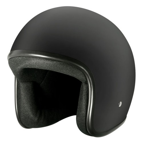 M2R 225 Helmet Without Peak - Matte Black