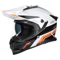 M2R Navigator Helmet Venture Pc- 8 - White/Black/Orange