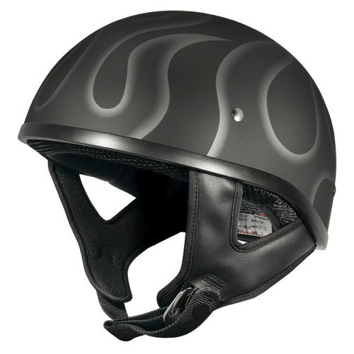 M2R Rebel Shorty Helmet Flamed PC-5F - Matte Black