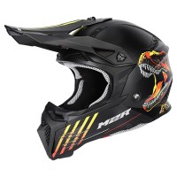 M2R X2.1 Youth Helmet T-Rex PC-1F - Black/Red