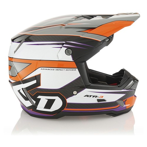 6D ATR-3 Helmet Hyper - Neon Orange/Purple