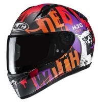 HJC C10 Youth Helmet Fop MC-7SF - Black/Orange/Purple