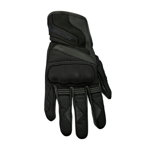 Argon Charge Leather Gloves - Black
