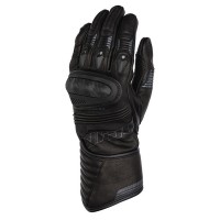 Dririder Torque Leather Gloves - Long Cuff - Black