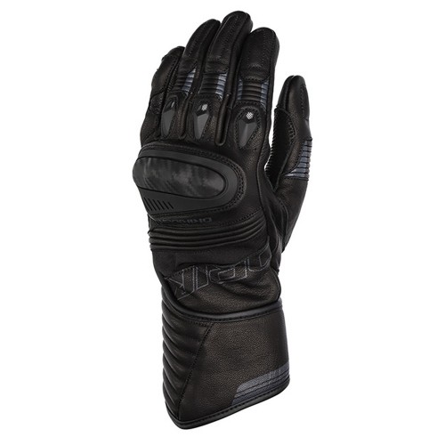 Dririder Torque Leather Gloves - Long Cuff - Black
