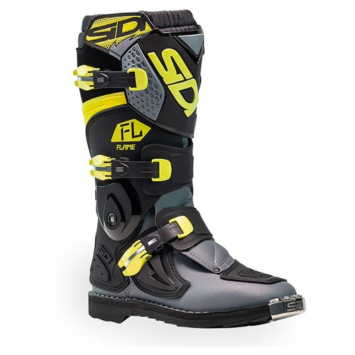 SIDI Flame Boots - Youth - Black/Lime/Grey