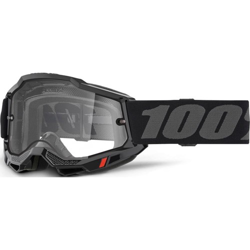 100% Accuri 2 Enduro Moto Goggle Blk-clear Lens
