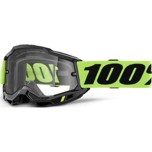 100% Accuri 2 Enduro Moto Goggle Neon Yel-cl Len