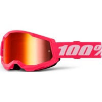 100% Strata 2 Goggle Pink - Mirror Red Lens