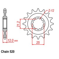 Supersprox Front Sprocket 10-HQ1-xx (520)