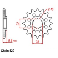 Supersprox Stealth Front Sprocket 10S-KT1-xx (520)