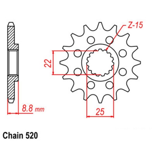 Supersprox Stealth Front Sprocket 10S-KT1-xx (520)