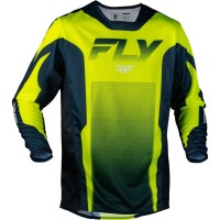 Fly Racing 2027 Kinetic Fade Navy/Hi Vis/White Jersey