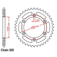Supersprox Rear Sprocket (520)