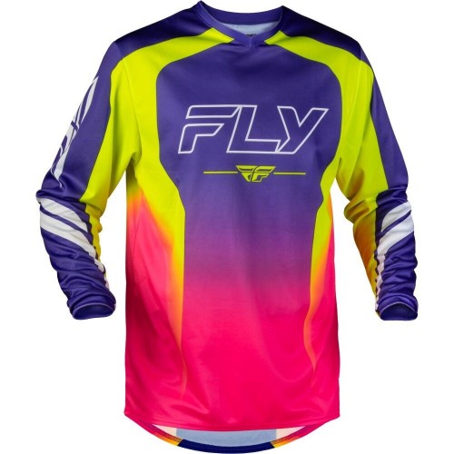 Fly Racing 2027 F-16 Raze Purple/Red/Yellow Kids Jersey
