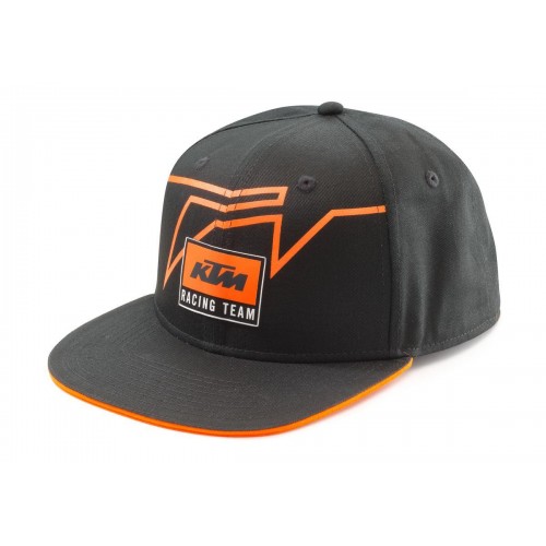 KTM Team Flat Cap Black/Orange